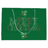 Chalk Mistletoe Pattern Groot Cadeauzakje (Achterkant)