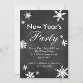 Chalk Nouvel An pour boire du Champagne Invitation (Dos)