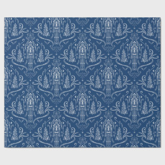 Chalk nutcracker doodle Christmas  Cadeaupapier