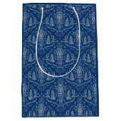 Chalk nutcracker doodle Christmas  Medium Cadeauzakje (Voorkant)