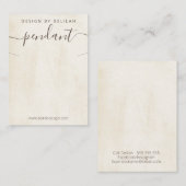 Chalk Paint Ketting Hanger Display Visitekaartje (Voorkant / Achterkant)