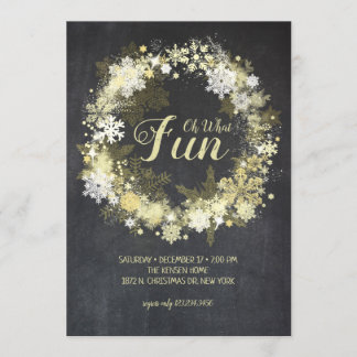 Chalk Plein Joyeux Glam Noël Invitation
