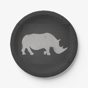 Chalk Rhino Papieren Bordje