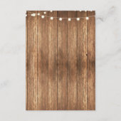 Chalk Rustic Hébergement Citrouille Cartes Mariage (Dos)