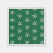 Chalk Snowflake Pattern Napkins Servet (Voorkant)