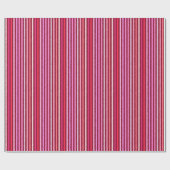 Chalk Stripes - Bourgogne, Violet, Roze Cadeaupapier (Vlak)