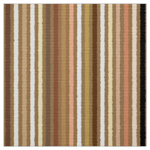 Chalk Stripes - Camel Tan and Gold Stof