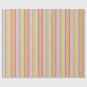 Chalk Stripes - Cream en Multi Colors Cadeaupapier (Vlak)