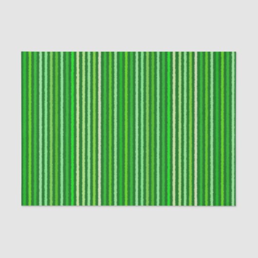 Chalk Stripes - Emerald en Lime Green Tissuepapier (Voorkant)