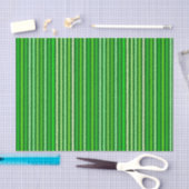 Chalk Stripes - Emerald en Lime Green Tissuepapier (Craft)