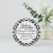 Chalk Vintage cadre Élégant Invitations nuptiales (Debout devant)