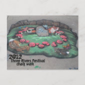 Chalk Walk 2012~briefkaart Briefkaart (Voorkant)