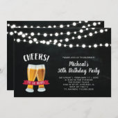 Chalkboard, 30e anniversaire Invitation de fête (Devant / Derrière)