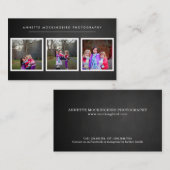 Chalkboard 3-foto | Fotografie voor kinderen Visitekaartje (Voorkant / Achterkant)