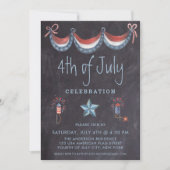 Chalkboard 4 juli  patriotpartij kaart (Voorkant)