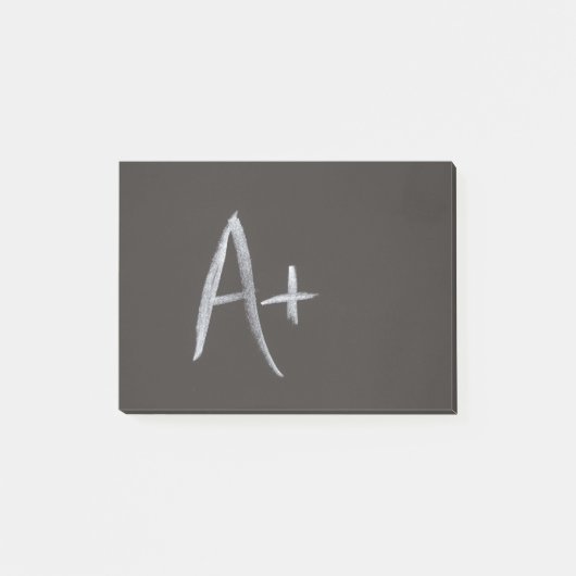 Chalkboard A+ Blackboard Background Retro Style Post-it® Notes (Voorkant)