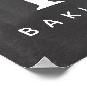 Chalkboard aangepaste naam keuken poster (Hoek)