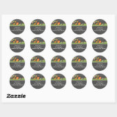 Chalkboard achtergrond Oerwoud Safari Stickers (Vel)