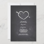 Chalkboard aime coeur rustique invitations de douc<br><div class="desc">Invitation à la douche nuptiale moderne mais vintage avec tableau noir amour croquis de coeur et design typographique simple mais mignon. décontracté,  élégant et original.</div>