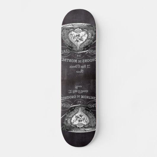 Chalkboard Alice in Wonderland tea party teacup Skateboard (Voorkant)