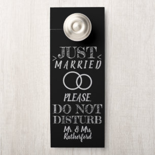 Chalkboard alleen gehuwd, verstoort de deur niet