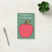 Chalkboard Apple Teacher's Post It Notes Gift (Kantoor)