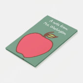 Chalkboard Apple Teacher's Post It Notes Gift (Schuin)