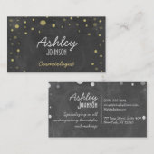  Chalkboard Art Glitter Visitekaartje (Voorkant / Achterkant)