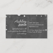  Chalkboard Art Glitter Visitekaartje (Achterkant)