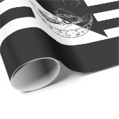 Chalkboard - Auto & Boom / Zwart / wit Cadeaupapier (Rol Hoek)