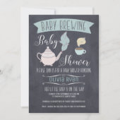 Chalkboard Baby Brasserie Baby shower Invitation (Devant)