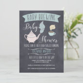 Chalkboard Baby Brasserie Baby shower Invitation (Debout devant)
