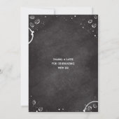 Chalkboard Baby is het brouwen van koffie Baby sho Kaart (Achterkant)