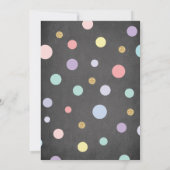 Chalkboard Baby shower magique Unicorn Invitation (Dos)