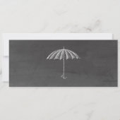 Chalkboard  Baby shower Ticket Invitation Kaart (Achterkant)