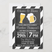 Chalkboard Bachelor Party Kaart (Voorkant)