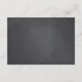 Chalkboard Background Information Enclosure Card Informatiekaartje (Achterkant)