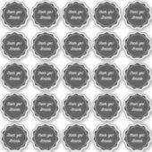 Chalkboard bedankt je voor je naamlabels sticker (Voorkant)