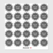 Chalkboard bedankt je voor je naamlabels sticker (Vel)