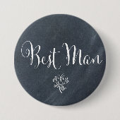 Chalkboard Best Man Button (Voorkant)