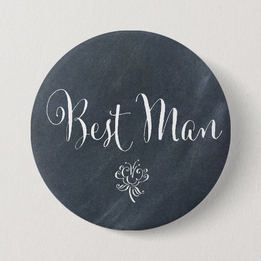 Chalkboard Best Man Button (Voorkant)