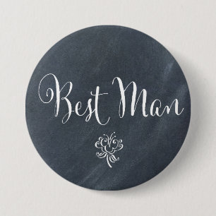 Chalkboard Best Man Button
