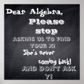 chalkboard " beste algebra " - ontwerp poster (Voorkant)