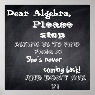 chalkboard " beste algebra " - ontwerp poster