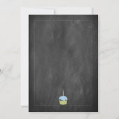 Chalkboard Birthday Invitation Kaart (Achterkant)