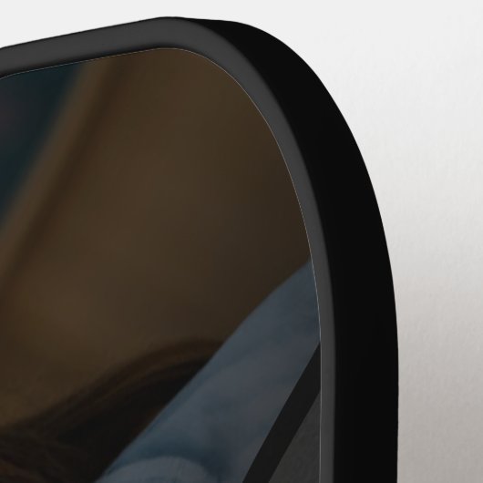 Chalkboard Black White Inspirerend Quote Foto Pickleball Paddle (Links Detail)