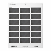 Chalkboard Blackboard Achtergrond Retro Stijl Zwar Etiket (Full Sheet)