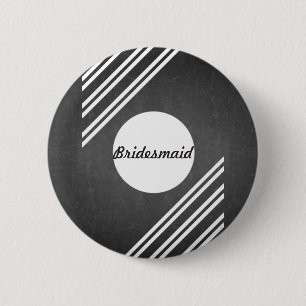 Chalkboard Blackboard Bridesmaid Ronde Button 5,7 Cm