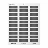 Chalkboard Blank Custom Etiket (Full Sheet)