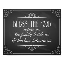 Chalkboard Bless deze voedseltrouwprins